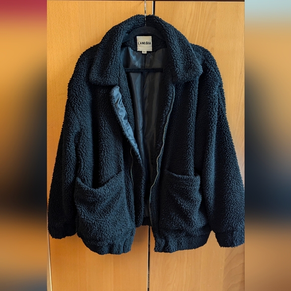 I.AM.GIA Jackets & Blazers - I.AM.GIA Pixie sherpa teddy jacket size S/M black